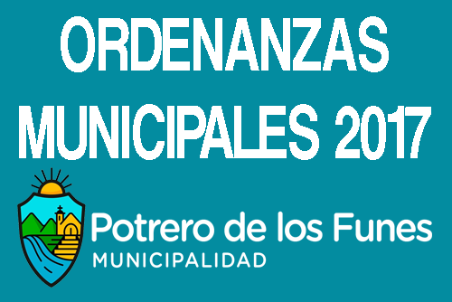 Ordenanzas Municipales 2017