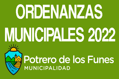 Ordenanzas Municipales 2022