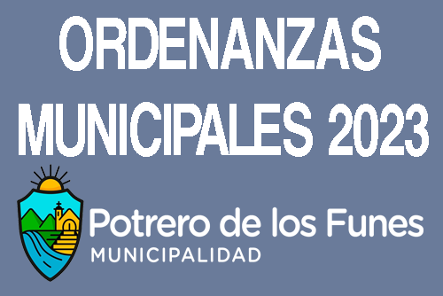 Ordenanzas Municipales 2023